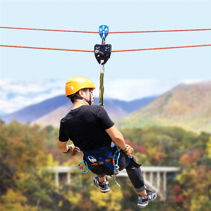 

Handle pulley, equipment double pulley block, bearing sliding rope, aerial ropeway lifting and transportation equipment