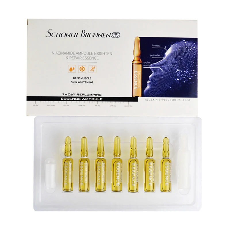 GA1160A-14ml Nicotinamide ампульная эссенция увлажняющая гладкая тонкая линия сужает поры Антивозрастная сыворотка - Вес нетто: GA1160A-14ml