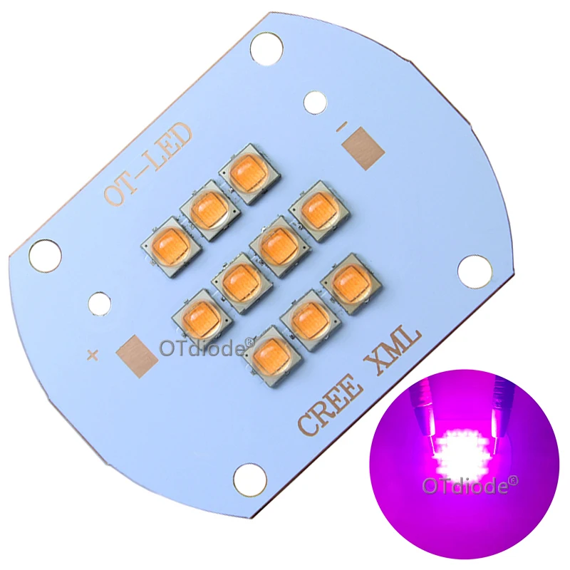 CREE XLamp XM-L XML2 SMD5050 Led Emitter Light Beads High Power 100W Warm Cold White Red Green Blue Pink Bead Bulb COB Lamp - купить по