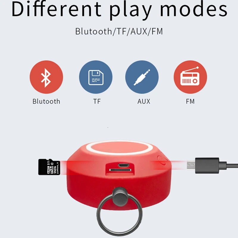 Портативный беспроводной Bluetooth мини динамик A9 модный стерео бас сабвуфер громкая
