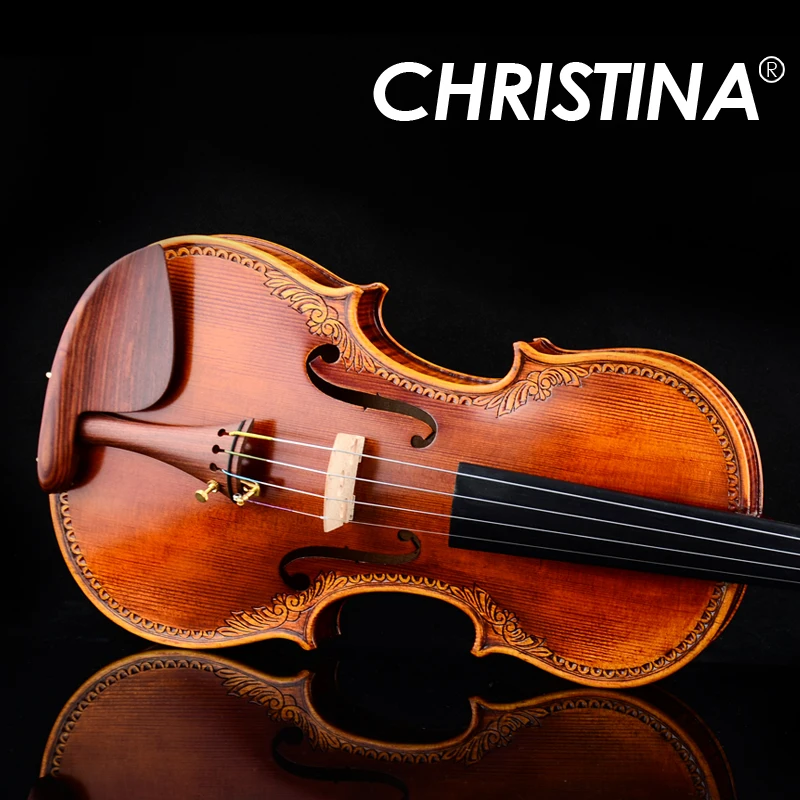 Профессиональная фотоскрипка итальянская Кристина 4/4 Улучшенная скрипка ручной