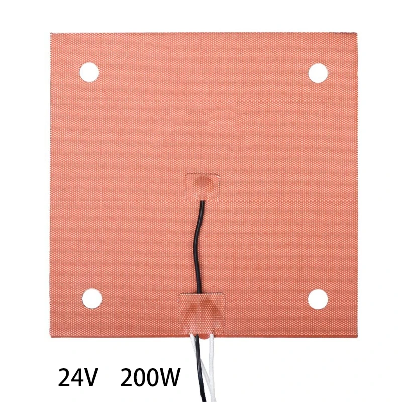

3D Printer Silicone Heated Pad 230230mm Heating Plate Mat 24V 200W Printer Heated Bed with Screw Holes