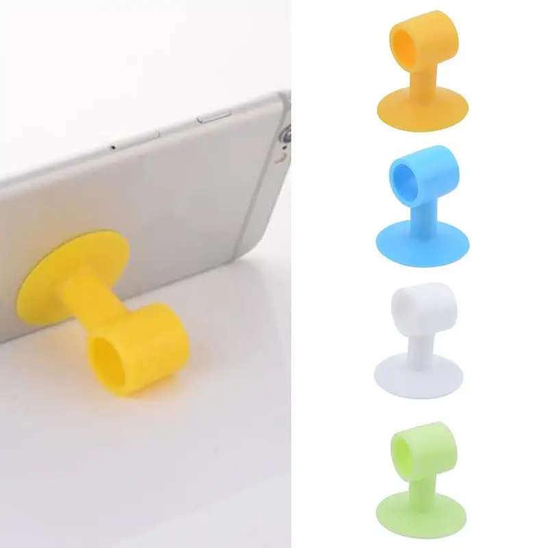 

1PC Handle Silicone Door Stopper Punch-free Toilet Mute Anti-collision Door Artifact Multi-purpose Suction Rings Phone holder