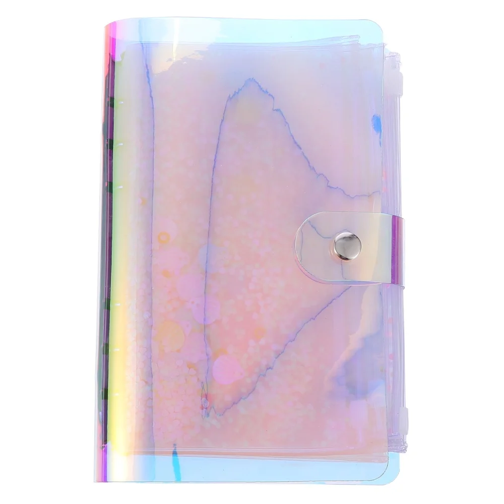 

A6 PVC Cover Notepad Binder with 12pcs Binder Pouches 6 Ring Binder