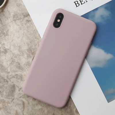SD-3 Силиконовый чехол для iPhone 11 Pro Max, чехол из мягкого ТПУ, матовый цветной чехол для телефона s, чехол для iPhone 6 7 8 Plus 6S XS Max XR X Etui - Цвет: SD-3