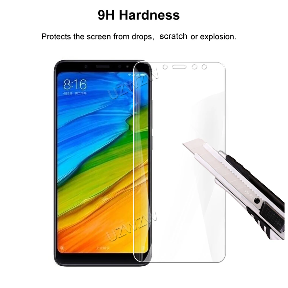 For Xiaomi Redmi Note 5 Pro / 5 Premium Tempered Glass Screen Protector Protective Film HD Clear Guard