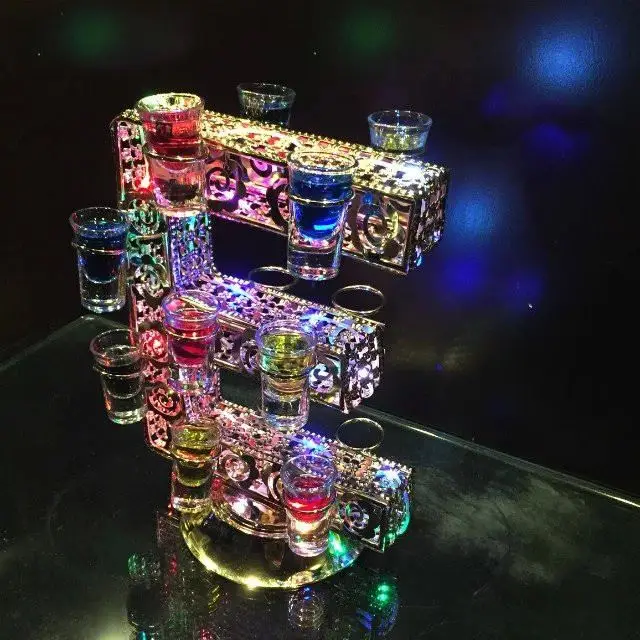 Новинка перезаряжаемый светящийся светодиодный держатель для коктейльных