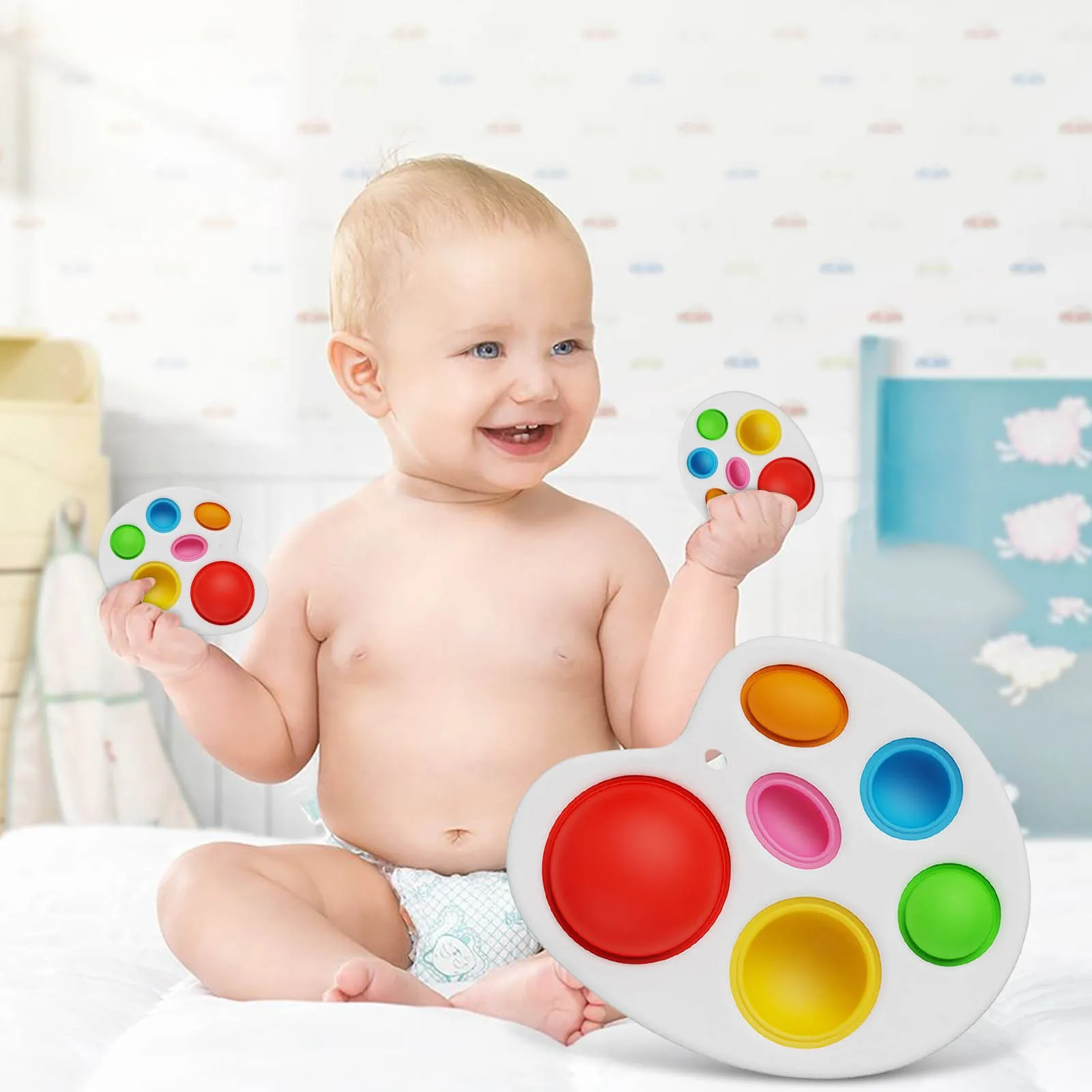 

2021 Creative Children Adult Dimple Toy Pressure Reliever Board Controller Dimple Fidget Toys Baby Decompression Gift