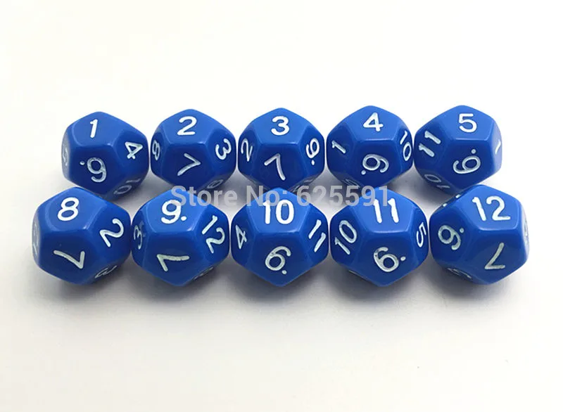 10 шт./компл. T & G Красочный D12 набор игральных костей Непрозрачный эффект D 12