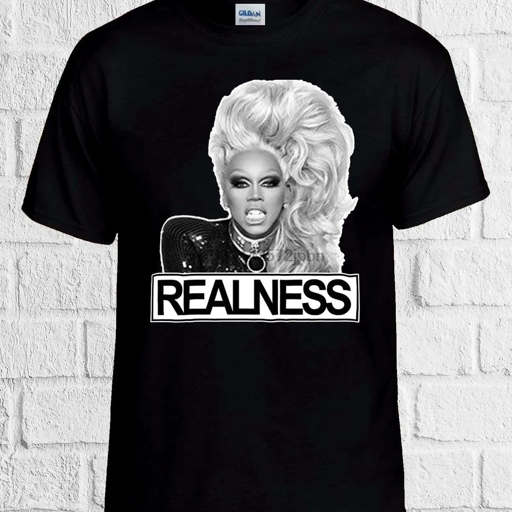 Забавная футболка RuPaul Realness Drag ЛГБТИ для мужчин и женщин топ унисекс без боли