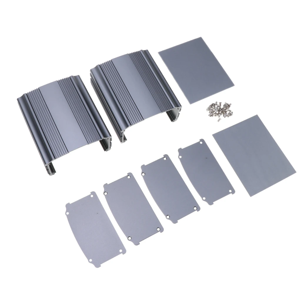 2 упаковки экструдированный Алюминий электронный корпус источника