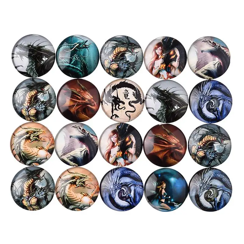 10 шт прозрачное стекло круглые кабошоны DIY Life Tree Galaxy Pattern Time Gem Стеклянные Кабошоны