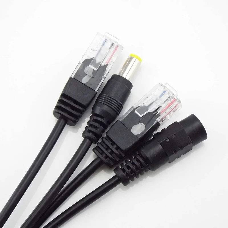 10Pair 12V Poe Adapter Cable Rj45 Splitter Injector Kit Power Supply cable Separator Combiner Cctv Accessories W17 | Безопасность и