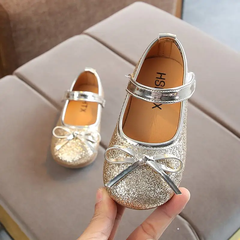 Модная обувь для маленьких девочек балетки на плоской подошве Повседневная