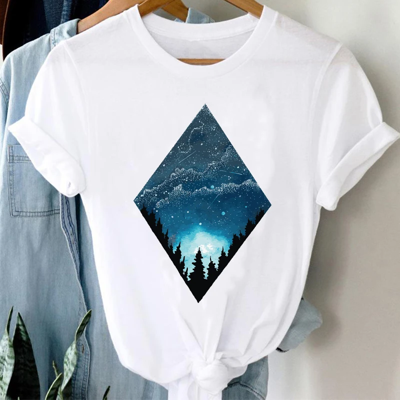 

Women's T-shirt 2021 Geometry Graphic tshirts Women Clothing Summer Short Sleeve Top Tees Summer Fashion T-shirts Female