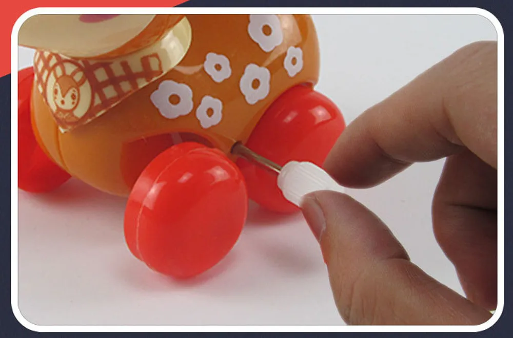 Заводная забавная игрушка мультфильм пятнистый олень Заводной автомобиль