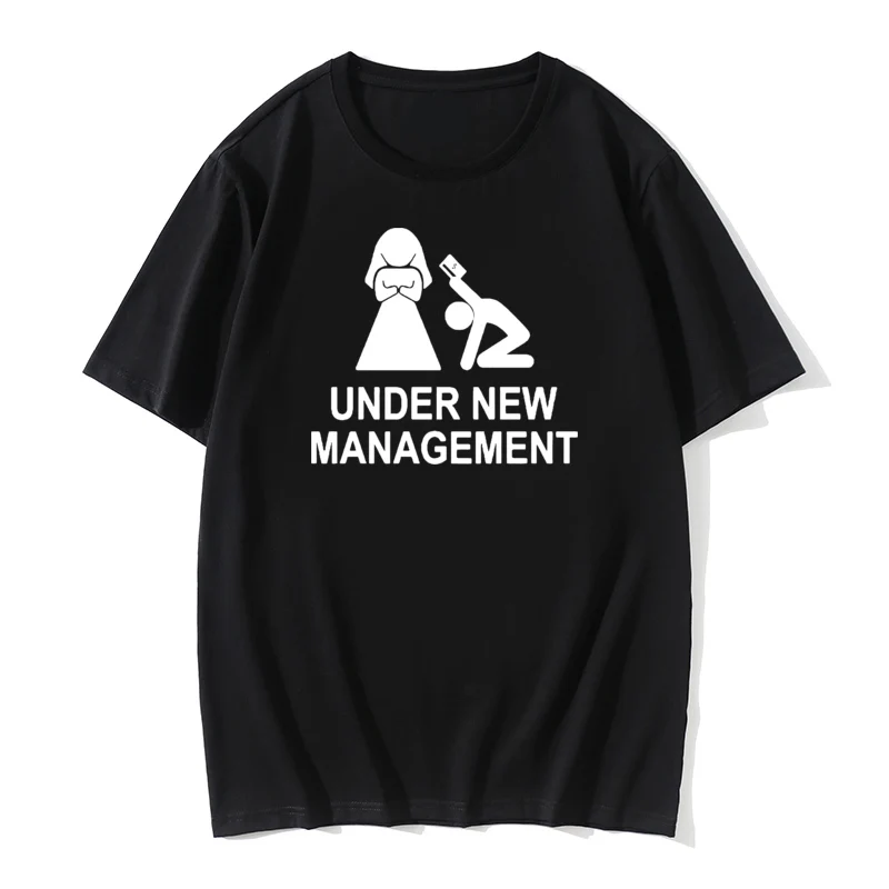 

Under Fun Management Bachelor Wedding Party Men's T-Shirt Groom T Shirt Men Funny Short Sleeve O Neck Cotton Casual Top Tee