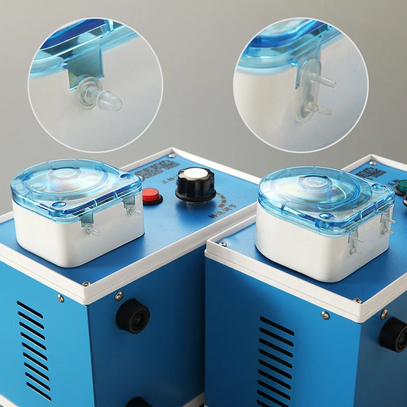 Micro Liquid Small Dosing Peristaltic Pumps Hand Operated Easy Operation Good Quality AC100-240V Power Supply EU US CN Plugs |