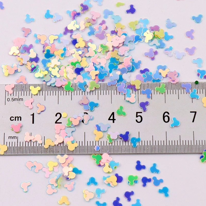 4 мм обезьяны блестками пайетками смешанный мгновенной проявки Macaroon Цвета