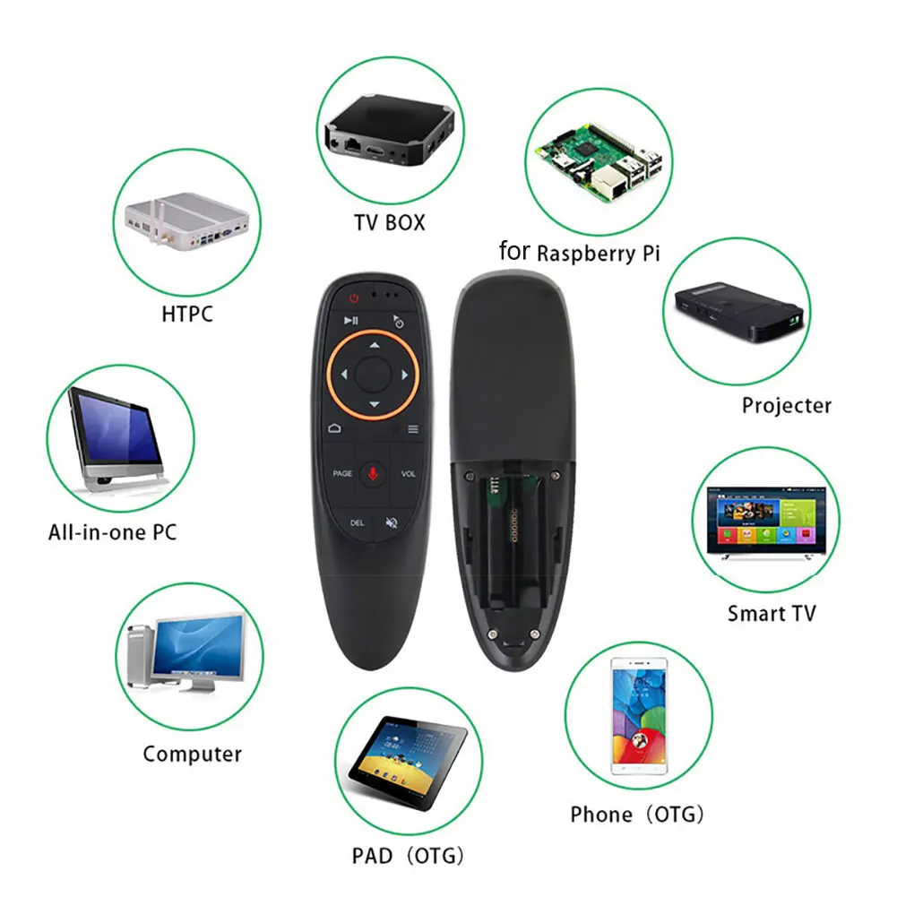 G10 2 4G беспроводной голосовой пульт дистанционного управления Air Mouse USB приемник