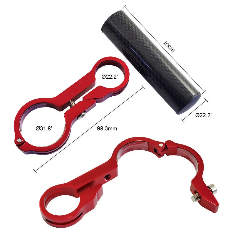 20 см углеродная трубка велосипедный руль расширитель Крепление горы MTB велосипед