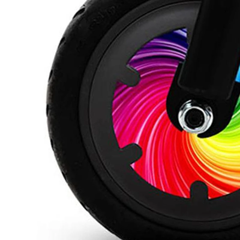 Наклейка на переднее колесо электроскутера многоцветная водонепроницаемая