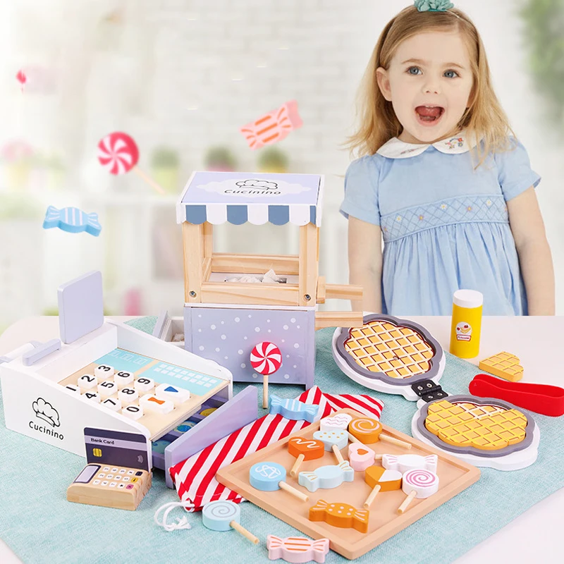 

Новинка 2022, детская деревянная имитация кухонной машины для хлеба, игрушечная соковыжималка для игрового домика, набор для приготовления пищи, игрушка, подарок на день рождения для детей