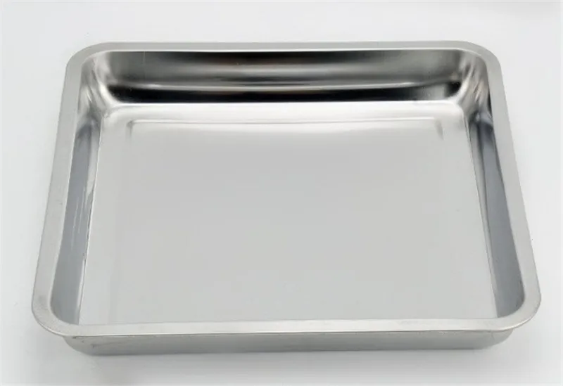 Квадратная тарелка из нержавеющей стали для гриля барбекю поднос хранения на