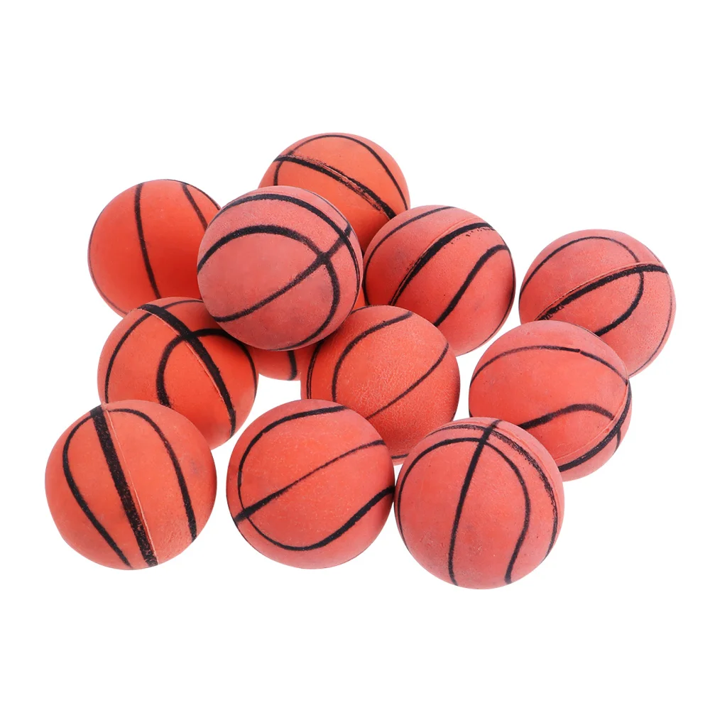 

12pcs Elastic Rubber Small Basketball Bounce Doll DIY Sports Tpys