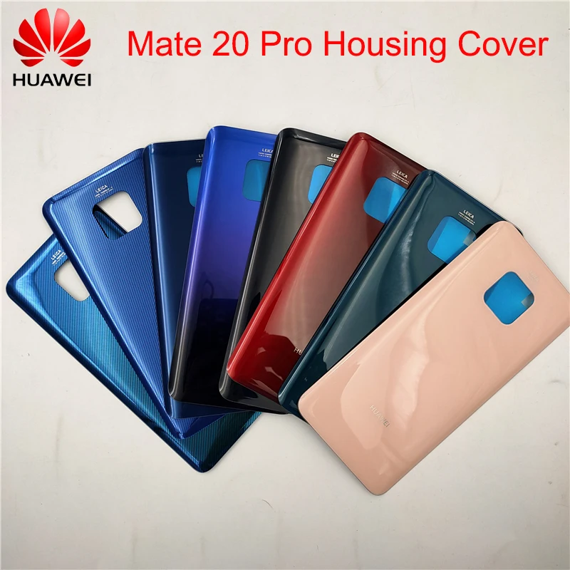 

Крышка батарейного отсека Huawei Mate 20 Pro, сменный корпус, задняя панель, запасная часть для Huawei Mate 20 Pro с наклейками