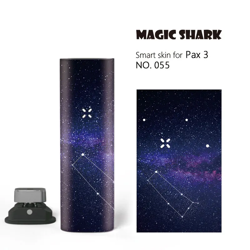 Magic Shark Star Sky Dreamy 12 Constellations Bumpy PVC Full Case Cover Wrap Film Skin Sticker for Pax 3 Kit 055-066 | Мобильные