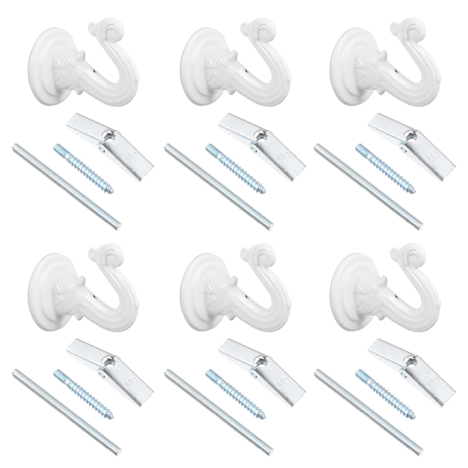 

6 комплектов потолочных крючков, потолочные крючки для подвесных фонарей, декоративный крючок для потолка