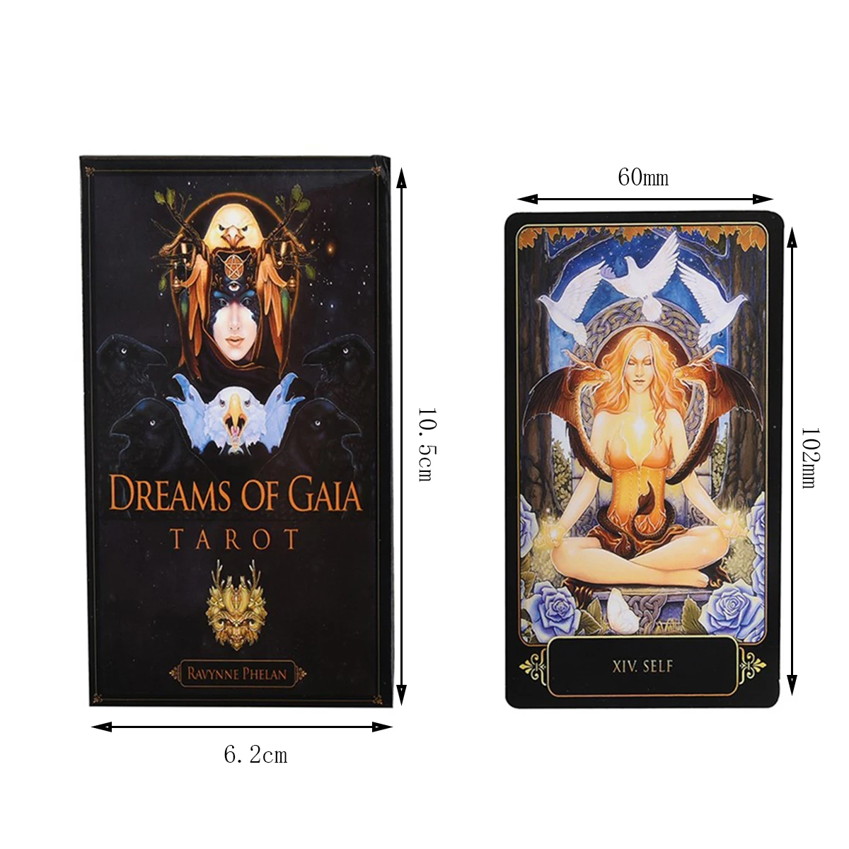 

Oracle Dreams Of Gaia Tarot Deck Card Games English Version Divination Fate Board Game Cards Party Games Tarot Card