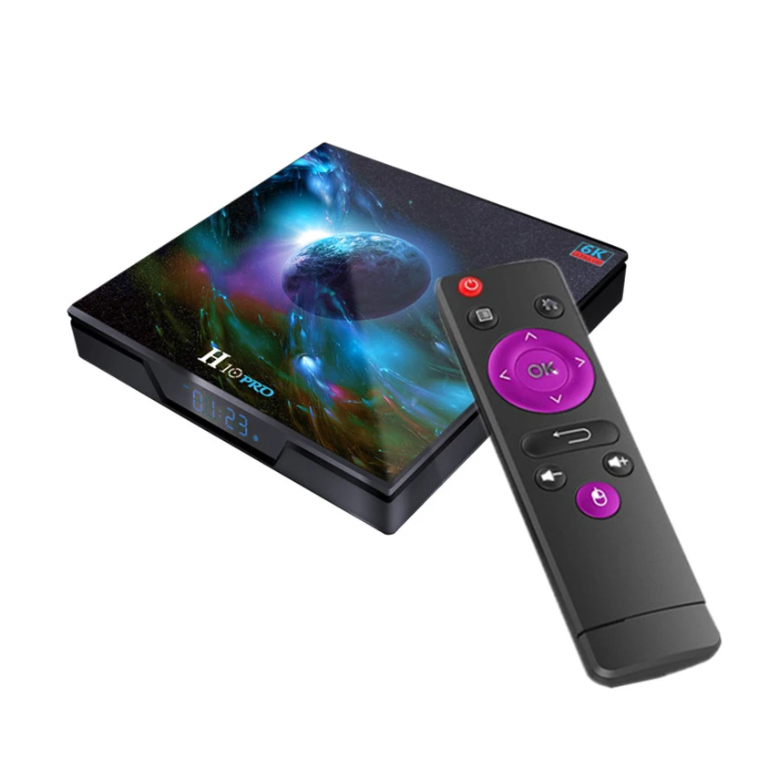 Приставка Смарт ТВ H10 Pro 4 + 32 ГБ Android 9 0 Wi Fi 2 ГГц|ТВ-приставки и медиаплееры| |