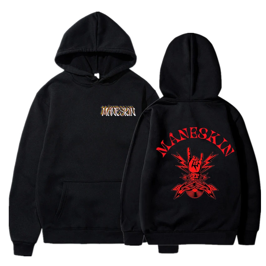 

Maneskin Hoodies Sweatshirt Italian singer Hoodie Harajuku Men Thin Sweatshirt Streetwear Casual 2021 Oversize Pullovers