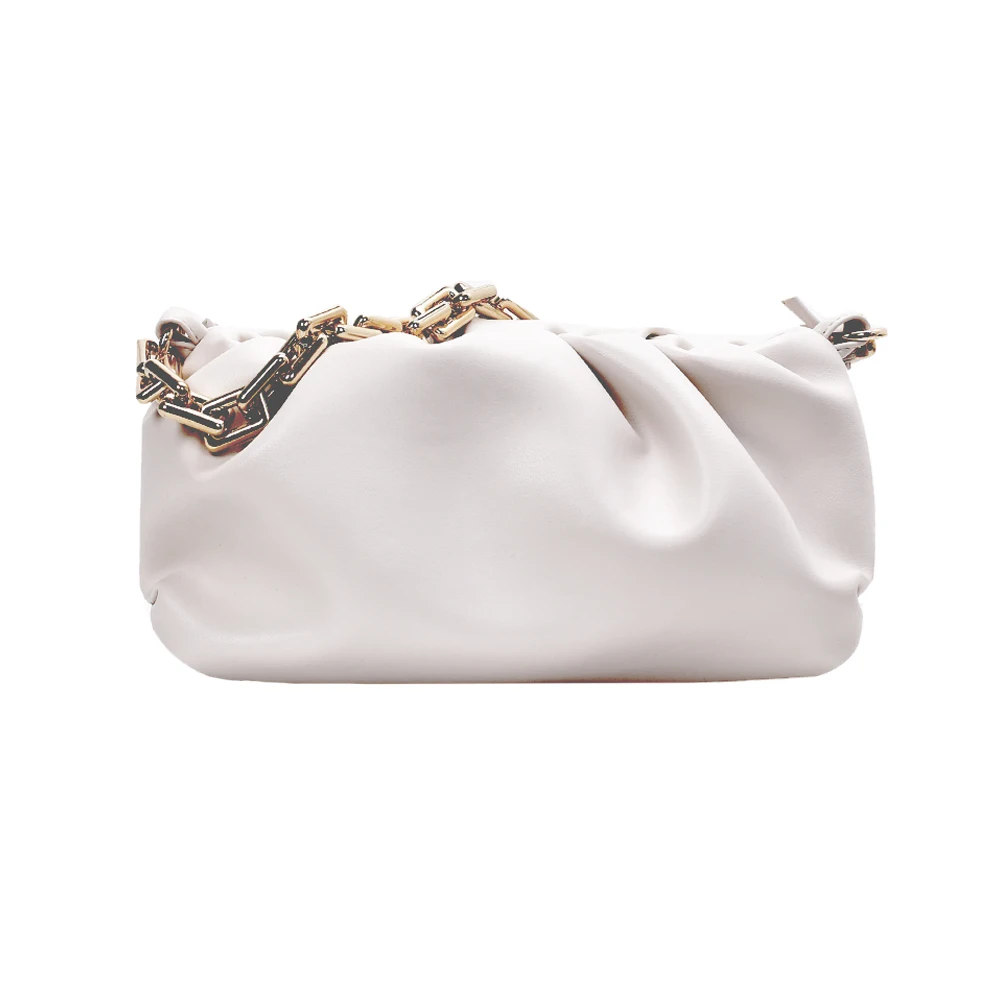 Кожаные женские сумки через плечо одноцветные сумки-клатчи элегантные с