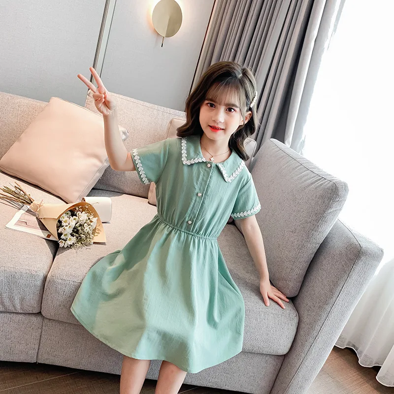 Flower Girls Dress Summer 2020 Princess Skirt Children Cake Little Daisy Short Sleeve Dresses | Свадьбы и торжества