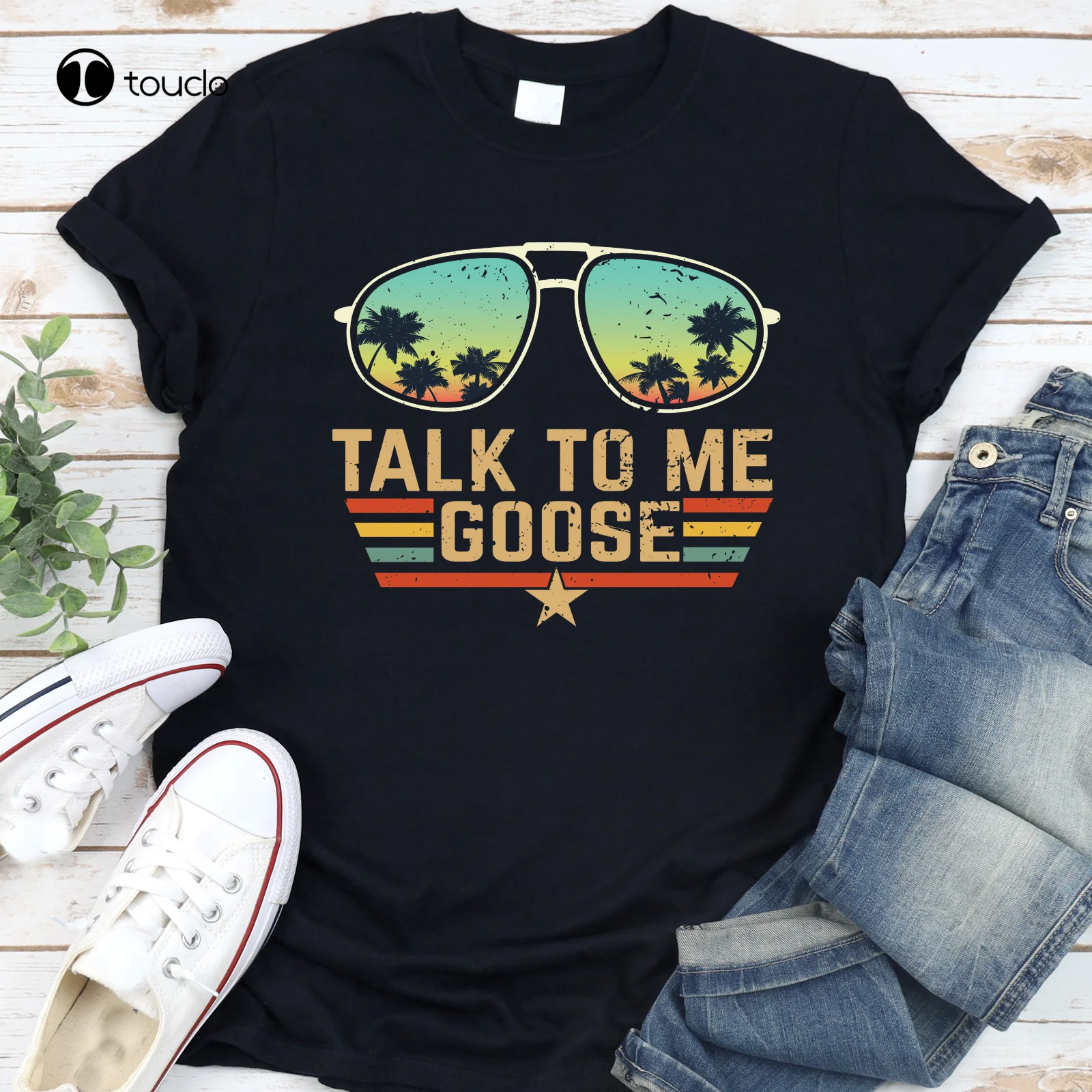 

Футболка унисекс из 2021 хлопка с надписью New Talk To Me Goose