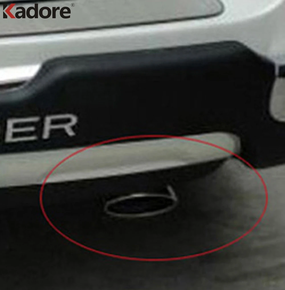Для Toyota Highlander 2007 2010 2011 2012 Нержавеющая сталь сзади глушитель выхлопной наконечник