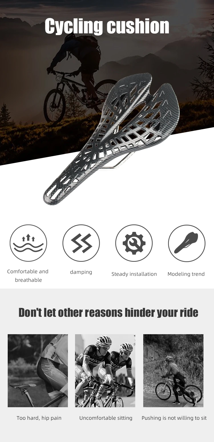 PCycling полое седло с паутиной, легкое для горного велосипеда(MTB), дорожное велосипедное седло