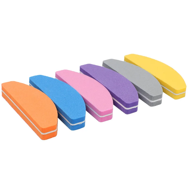 

10PCS Double-sided Nail File Blocks Colorful Sponge Nail Polish Buffing Sanding Buffer Strips Polishing Pedicure Manicure Tools
