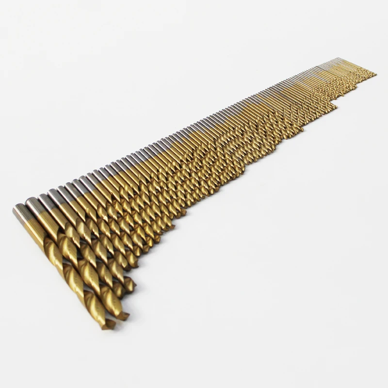 

Набор из 99 титановых сверл 1,5 мм до 10 мм