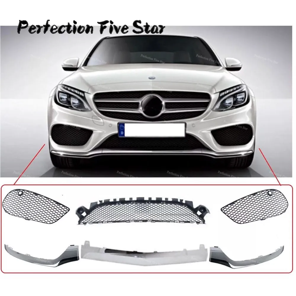 Отправленный передний бампер нижняя хромированная Накладка для формования