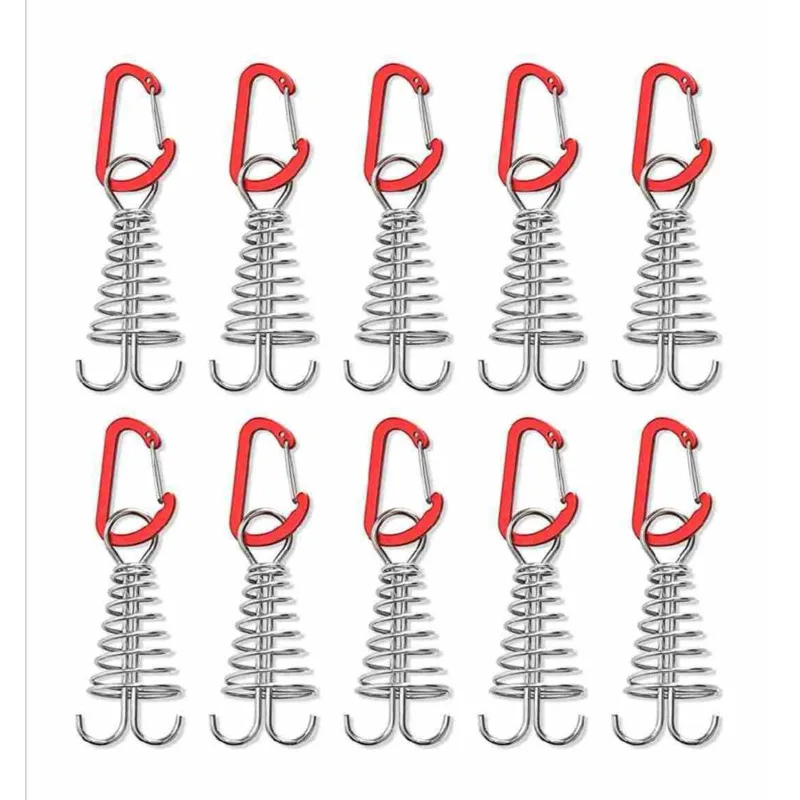 

10 шт., пружинный карабины-осьминог