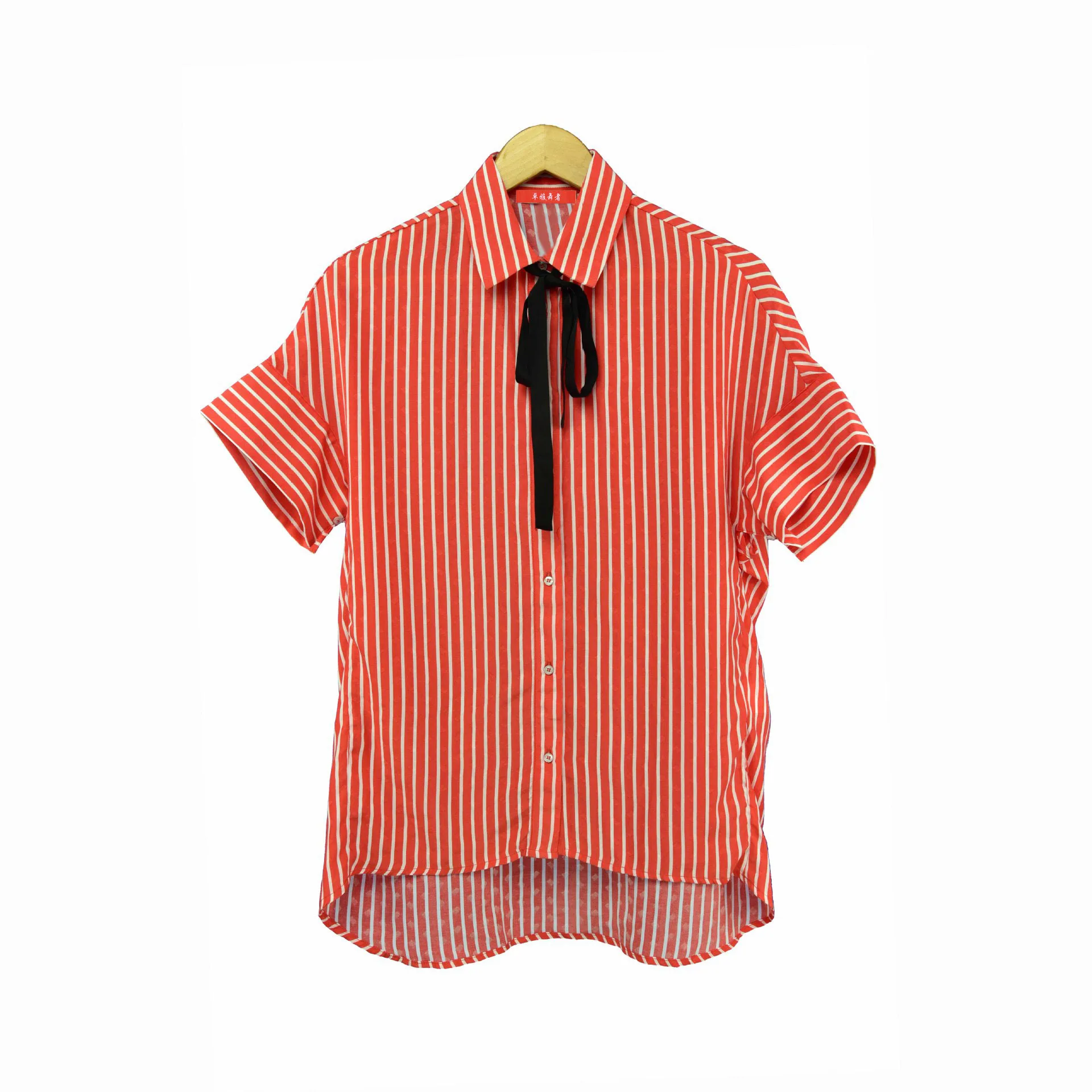 

Женская рубашка Весна-лето 2018 Новинка кружевная полосатая рубашка