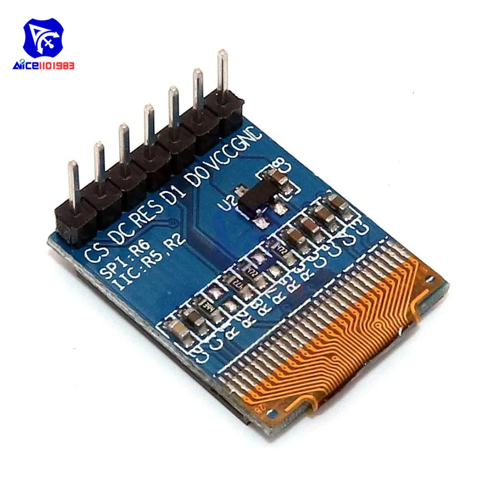 0 66 дюймовый OLED ЖК-дисплей diymore 6448 модуль 64x48 4-контактный интерфейс IIC / 7Pin I2C SPI для