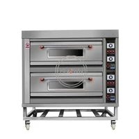 electric 2 trays 4 pans bread cake baking oven pizza oven for commercial use in cake store