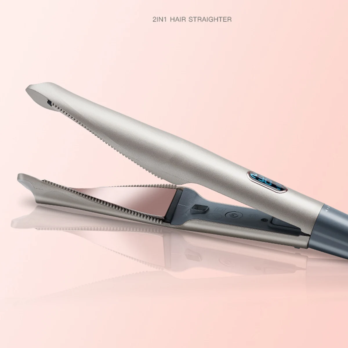 Профессиональный 2 в 1 выпрямитель для волос бигуди плоские утюжки керамический