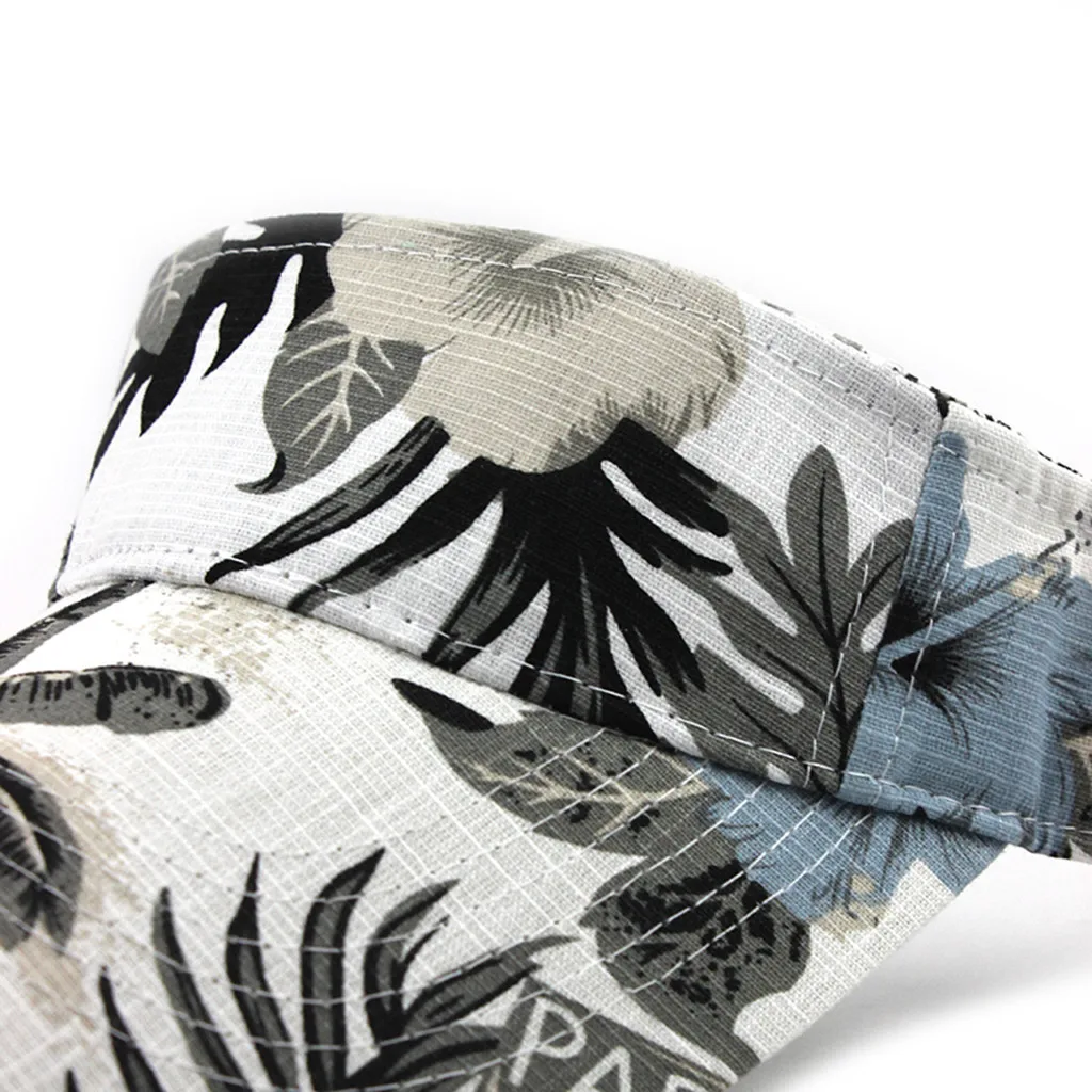 

Adjustable Cotton Sports Caps Unisex Empty Top Sun Hat Washed Canvas Visor Printed Outdoor Cap Adjustable Men Women Casual Hats