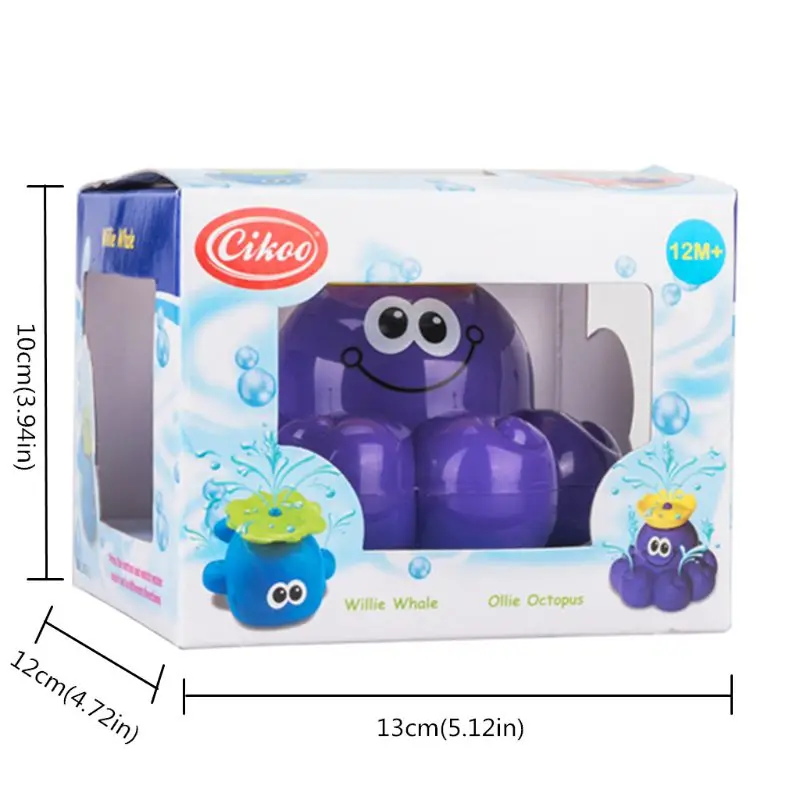 

Spray Water Octopus (Random Colour), Can Float Rotate With Fountain Bathtub Shower Pool Bathroom Toy T8ND